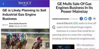 聚焦｜GE“可能計(jì)劃出售工業(yè)燃?xì)鈨?nèi)燃機(jī)”的背后：工業(yè)大拿齊“瘦身”！