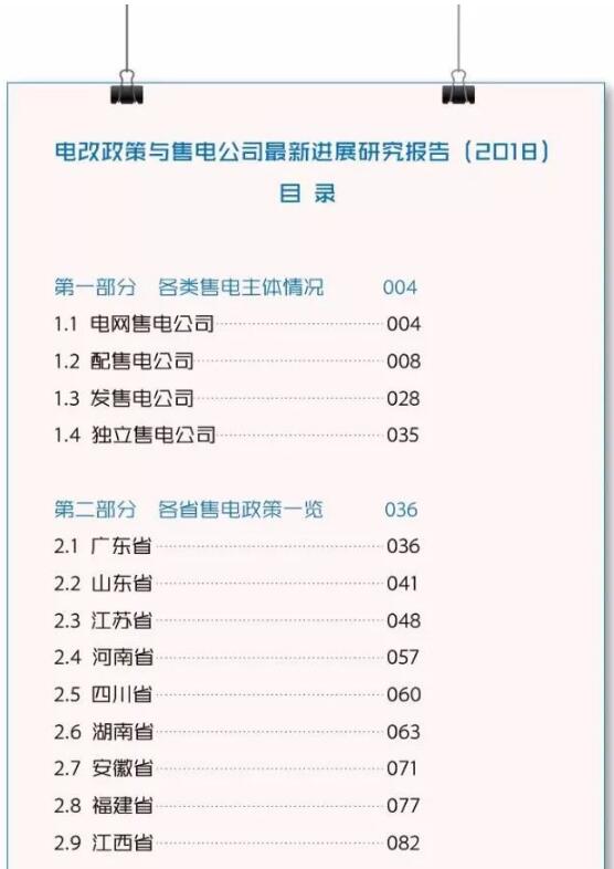 1、《關(guān)于開展2018年山東省電力企業(yè)信用評價工作的通知》  山東省電力企業(yè)協(xié)會日前發(fā)布了《關(guān)于開展2018年山東省電力企業(yè)信用評價工