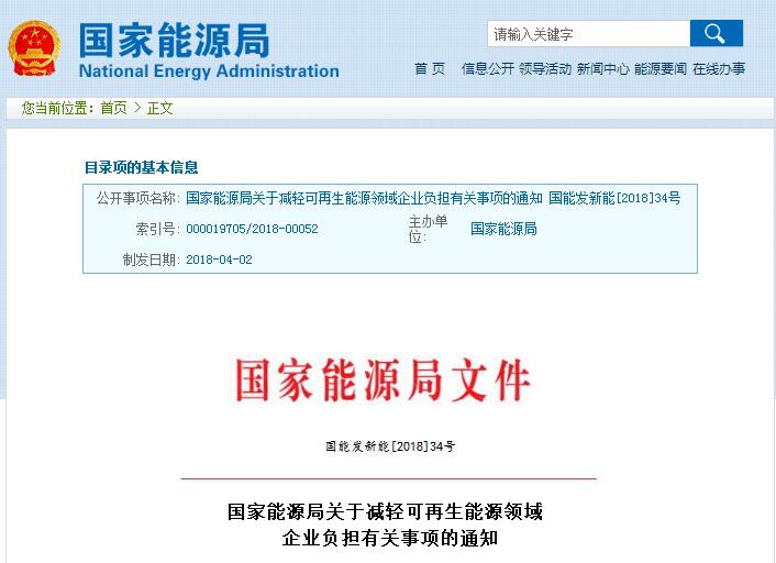 剛剛！國(guó)家能源局發(fā)文減輕可再生能源領(lǐng)域企業(yè)負(fù)擔(dān)