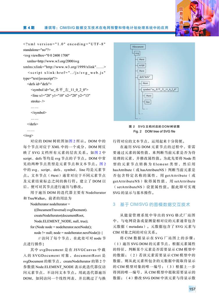 CIM/SVG 數(shù)據(jù)交互技術(shù)在電網(wǎng)預警和停電計劃處理系統(tǒng)中的應(yīng)用