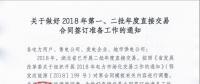 湖北2018年第一、二批年度直接交易合同簽訂準備工作