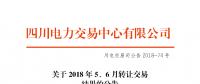 四川2018年5、6月轉(zhuǎn)讓交易結(jié)果