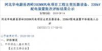 速看 | 河北華電蔚縣西嶺202MW風(fēng)電項目變壓器設(shè)備、220kV配電裝置中標(biāo)候選人公示 <font color=