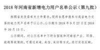 971家！河南公示2018年新增<font color=