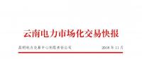 云南電力市場化交易快報(bào)（2018年11月）