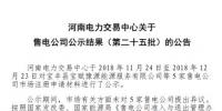 河南發(fā)布了《關(guān)于售電公司公示結(jié)果(第二十五批)的公告》